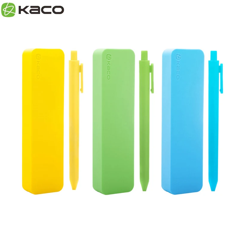 Xiaomi KACO чистая гелевая ручка с мягкой силиконовой ручкой набор канцелярских