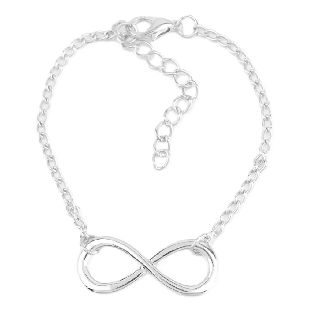 1PC Fashion Elegant Jewelry Cute Charm Love 8 Font Infinite Symbol Bracelet Hot Chain Gift Selling Wedding Accessories | Украшения и