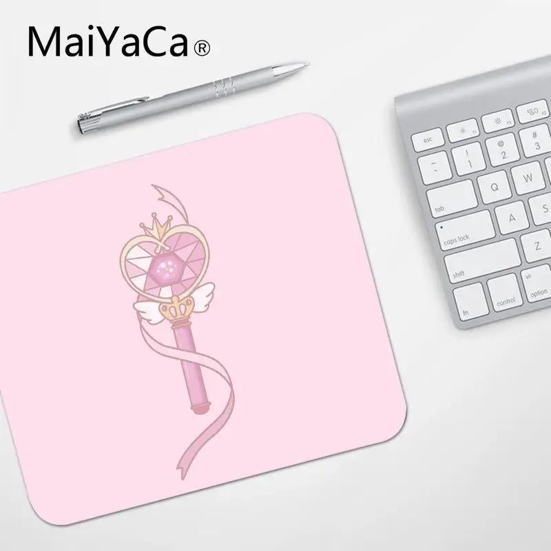 No Lock Edge25x29cm MaiYaCa Высокое качество мультфильм Сейлор Мун компьютерные игровые коврики для мыши Лидер продаж подставка под руку мышь - Цвет: No Lock Edge25x29cm