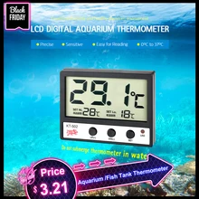 Измеритель температуры воды для аквариума °C/°F сигнализация высокой/низкой температуры аксессуары для аквариума ЖК-цифровой термометр для аквариума