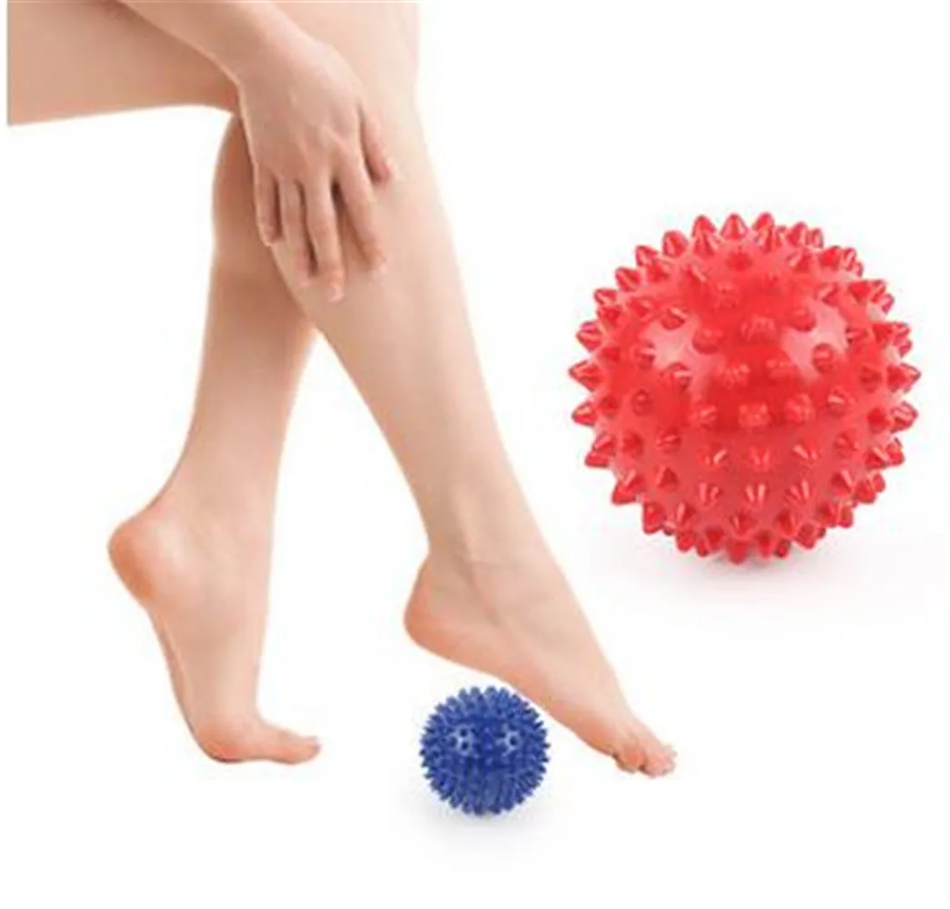 Gym Workout Spiky Stress Reflexology Tension Yoga Ball Spikey Therapy Massage 4