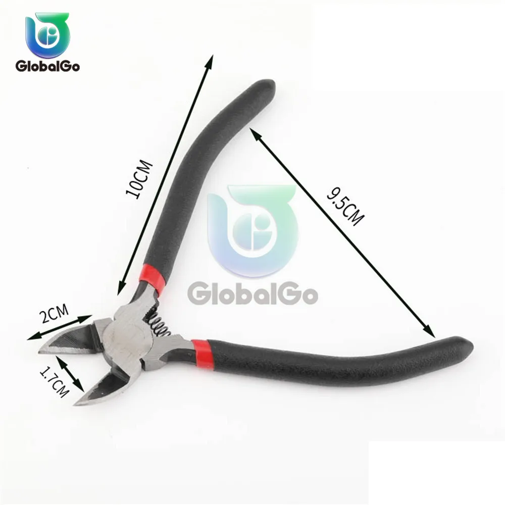 

Diagonal Pliers 1.7cm Mini Wire Cutter Small Soft Cutting Electronic Pliers Wires Insulating Rubber Handle Model Hand Tools