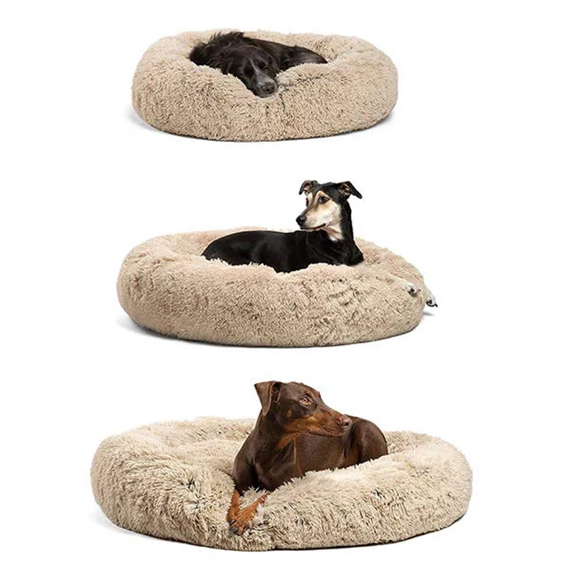

Soft Plush Cat Bed for Small Large Kennel Dog Bed Cats Sofa Winter Mats House for Cat Plush Cat Nest Pet Deep Sleeping Bed