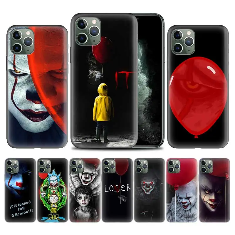 

Pennywise Clown Horror Case for Apple iphone 11 Pro XS Max XR X 7 8 6 6S Plus 5 5S SE 5C Soft TPU Phone Cover Coque