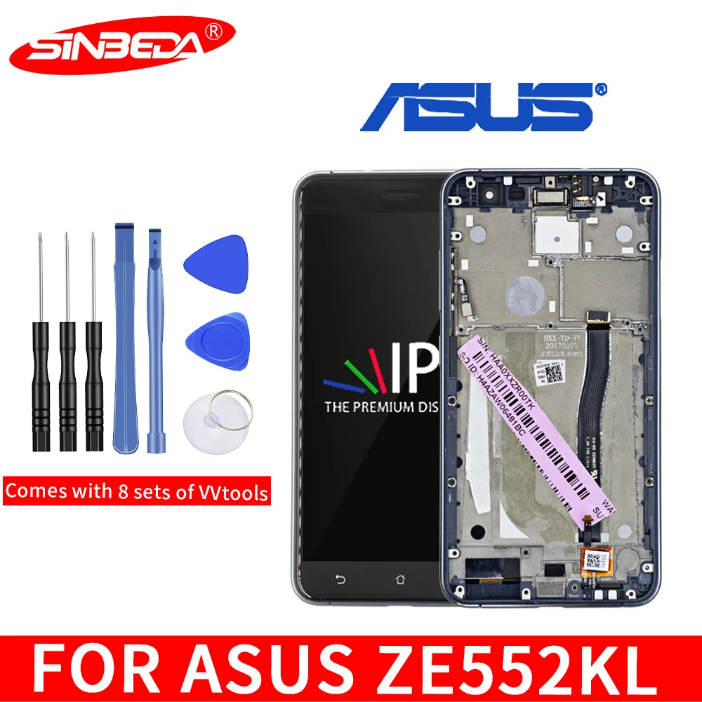 5," для Asus Zenfone 3 ZE552KL ЖК-дисплей панель сенсорный экран дигитайзер в сборе с рамкой для ZE552KL Z012D A Z012DC