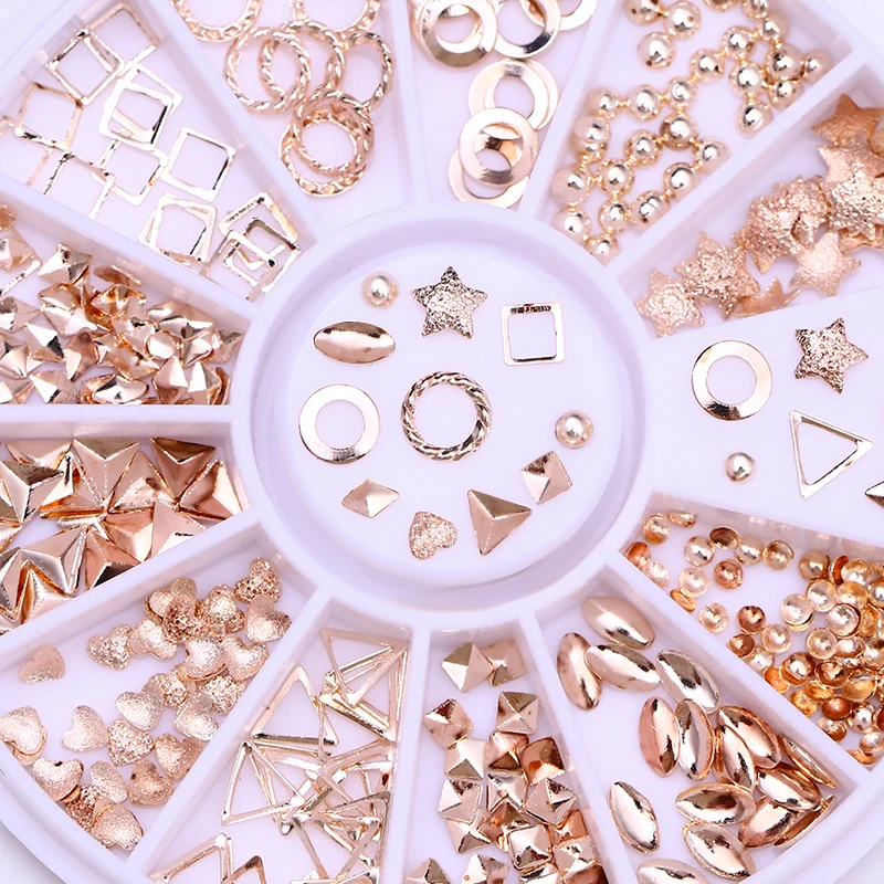 Mixed Color Chameleon Nail Rhinestone AB Color Irregular Beads 3D Nail Art DIY Design Decoration In 5
