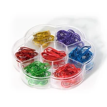 

Cute Heart-shaped Paper Clip Stationery Metal Pin Bookmark Office Stationery Paper Clips Papeleria Office Accessories Paperclips