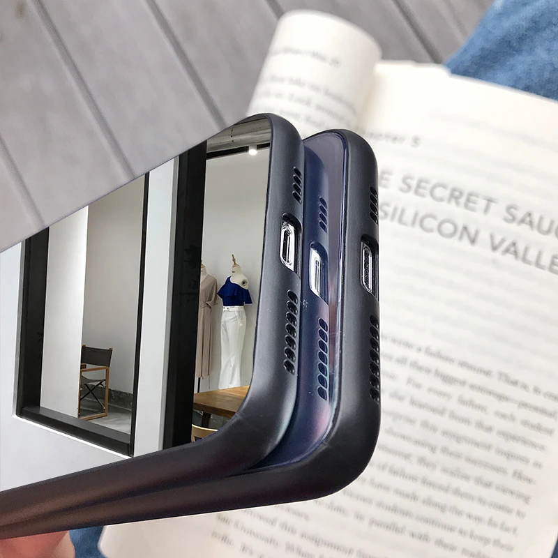 Мягкий силиконовый зеркальный чехол для iPhone 11 pro max XR XS Max X полностью закрывающие