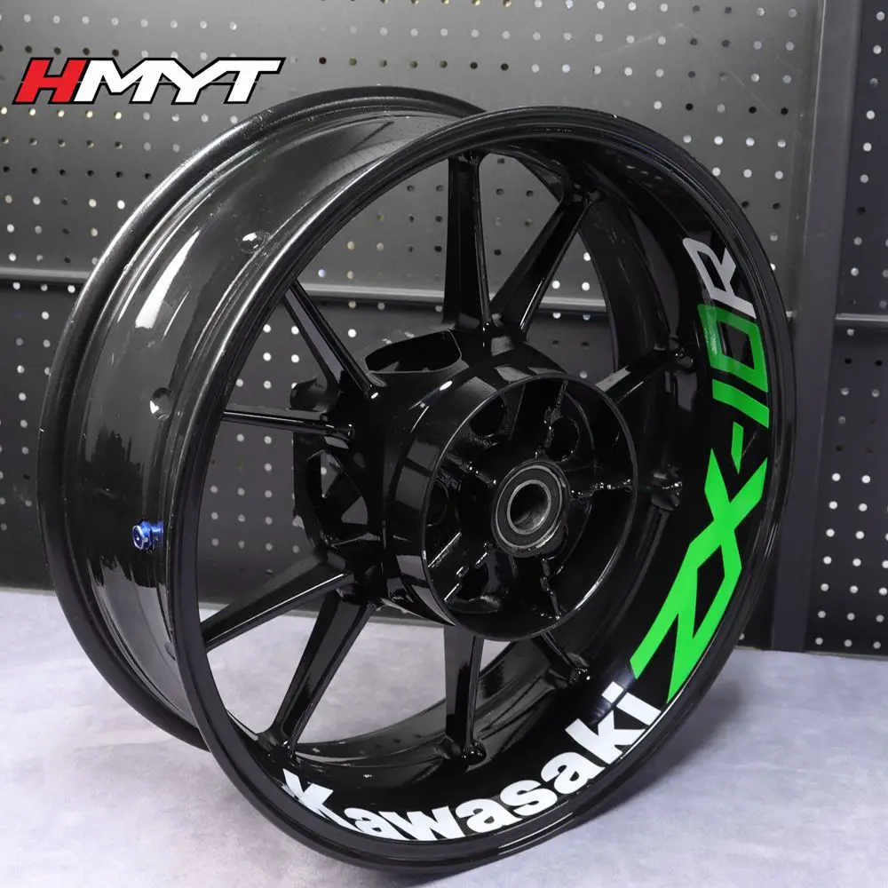 Применимо к ZX-10R Модифицированная Водонепроницаемая наклейка на ступицу колеса мотоцикла Kawasaki, светоотражающие 17 дюймов колеса, двухсторонняя наклейка