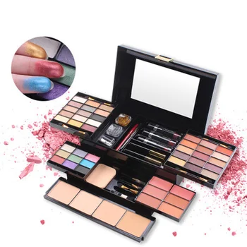 

Can do private label only if meet minimum and talk to us matte eyeshadow box makeup box blush highlight powder box multifunction