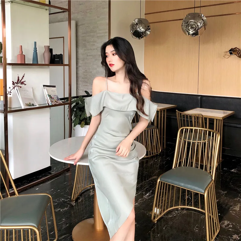 

Cheap wholesale 2019 new Spring Summer Autumn Hot selling women's fashion casual sexy Dress MP0790