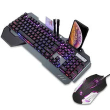 Mechanical Keyboard With Mouse Wired Gamer Keyboard With Backlight RGB Anti-ghosting Mechanical Gaming Keyboard For PC Desktop motospeed 104 keys mechanical keyboard ergonomic design black rgb gaming keyboard with backlight for pc computer gamer free ship