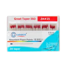 04 с коническим отверстием производства стоматологические впитывающие Бумага точек 100 шт./кор.#30 стоматологические материалы корневого канала эндодонтическая поглощения натуральный хлопок волокно