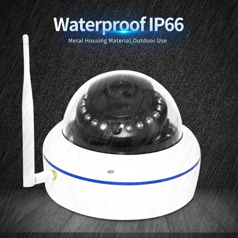Купольная камера видеонаблюдения 1080P Wi Fi ONVIF P2P слот для TF карты 5 Мп|Камеры