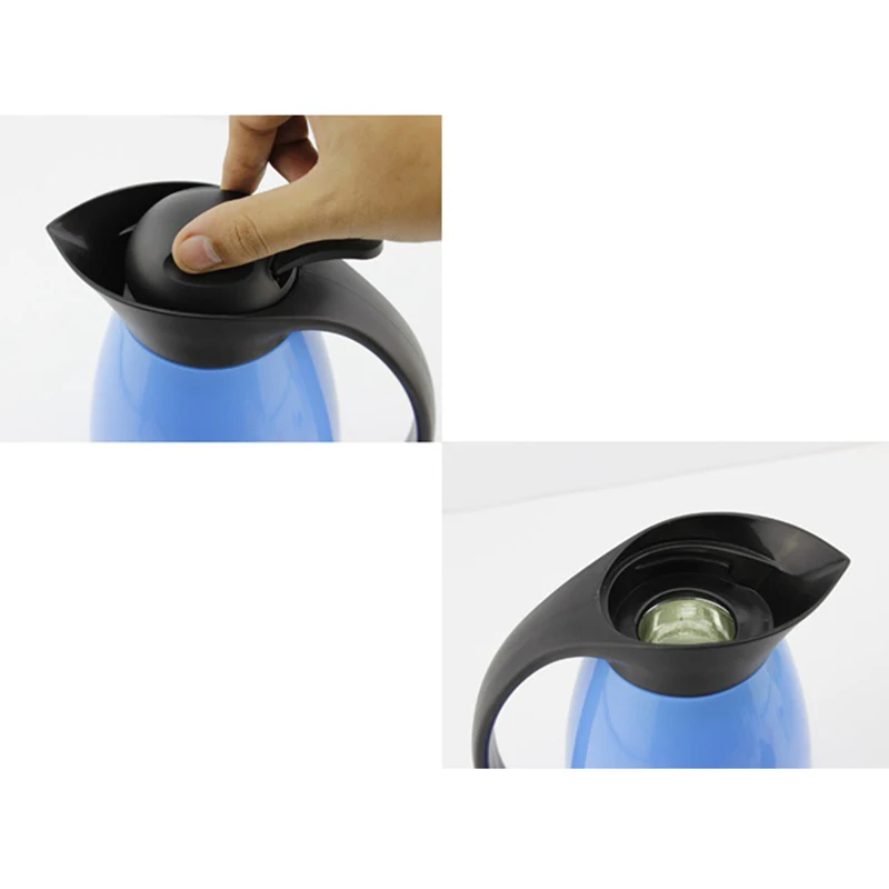 1000ml Glass Liner Vacuum Flask Jug Large Leak-proof Portable Coffee Thermos Kettle China Insulated Hot Water Bottles Cartoon