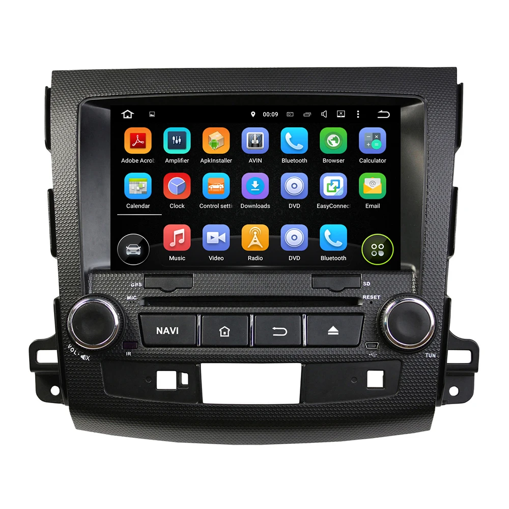 8 &quot8 ядер Android 9 0 автомобильное радио для MITSUBISHI Outlander 2006 2012 dvd плеер 4 + 64 Гб