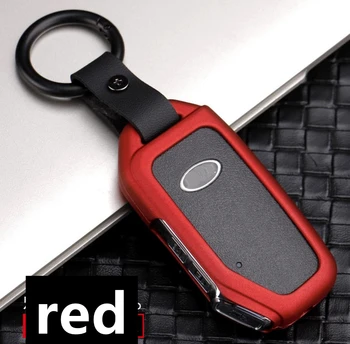 

Car Galvanzed Alloy Keychain Cover Case For KIA Sportage Ceed Sorento Cerato Forte 2018 2019 Smart Key Holder Accessories