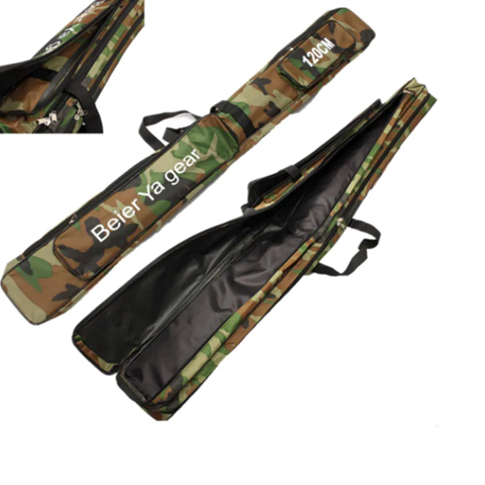 MrY 120cm Camouflage Fishing Rod Tackle Bag Case Padded Holder