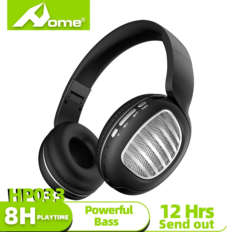 Беспроводные наушники HOME 033 Hi-Fi стерео Музыкальная гарнитура с поддержкой FM SD