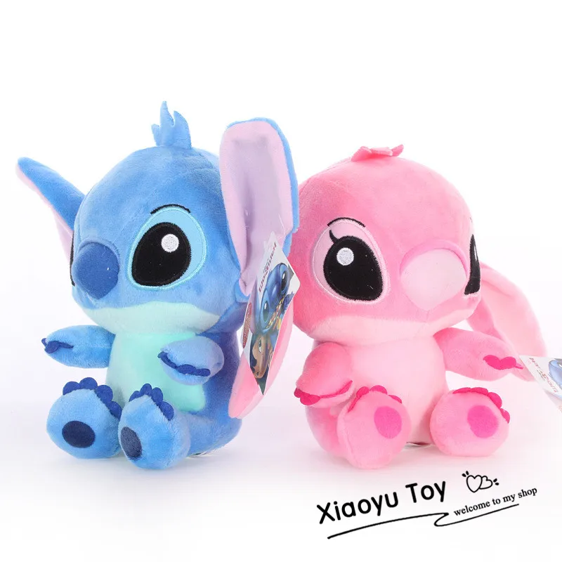 12 шт./лот Kawaii стежка плюшевые куклы игрушки Аниме "Лило и Стич" 20 см Стич плюшевые игрушки для детей подарок на день рождения