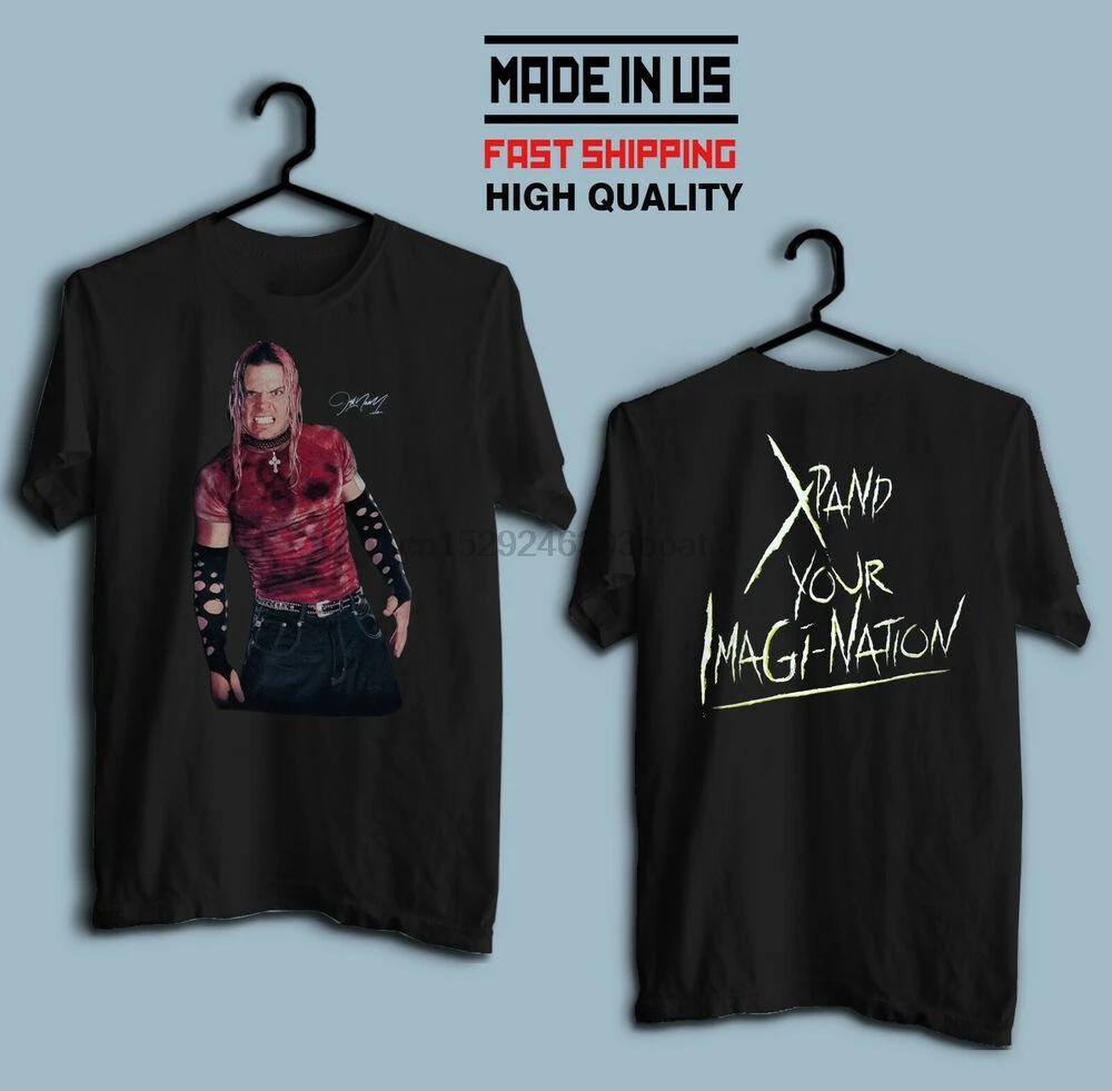 Рубашка Vtg Jeff Hardy wwf hardy boys xpand your imagi nation S-4XL | Мужская одежда