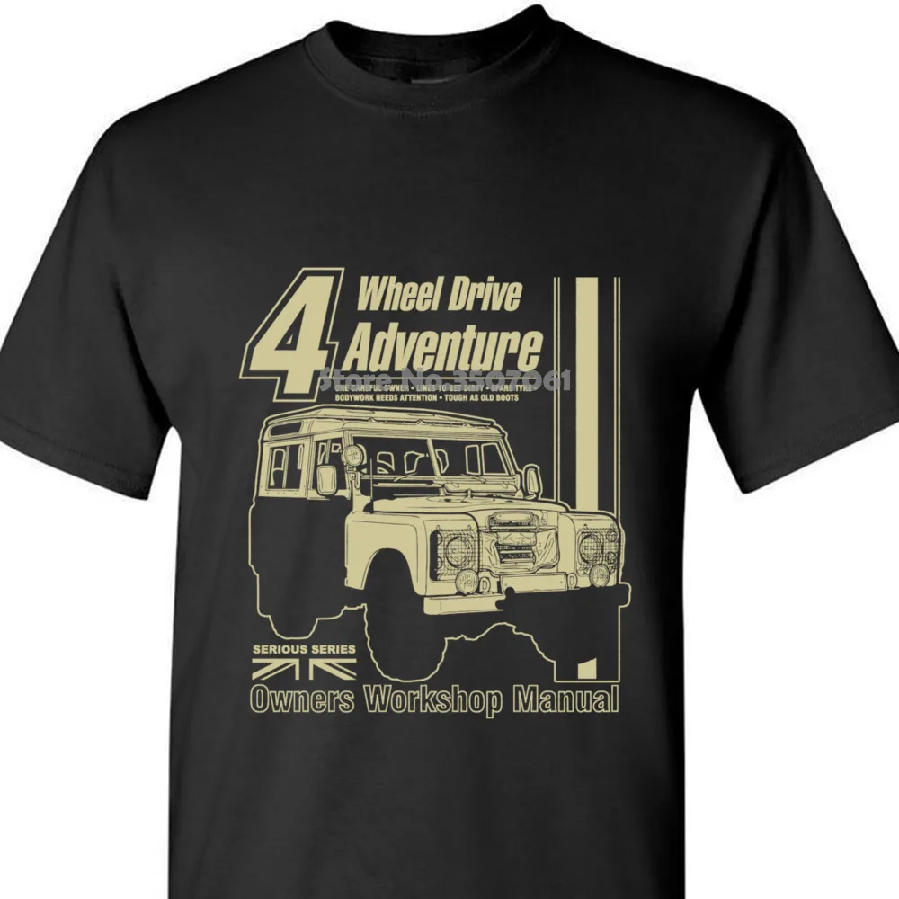 Landi Legende футболка Schwarz 4x4off-Road, Fun, Frontier, Defender, Willys, забавная стильная футболка, летние зимние топы