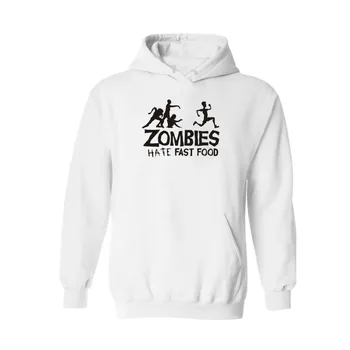 

ZOMBIE with Letters Hate Fast Food BlackGray Hooded New Hoodies Men Brand Designer Mens Sweatshirt Men with Hoodies Men Luxury