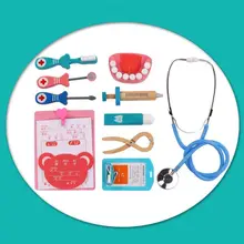 Медицинская игра-головоломка, набор игрушек для детей, имитация, медицинская игра, доктор, Детский обучающий набор, Q6PD