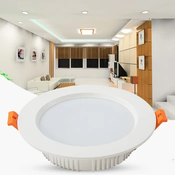 

LED Downlight 12W Ultra-Thin Downlight Ceiling Light 4 Inch Hole 120-125mm Spotlight Ceiling Store Commercial Embedded Light