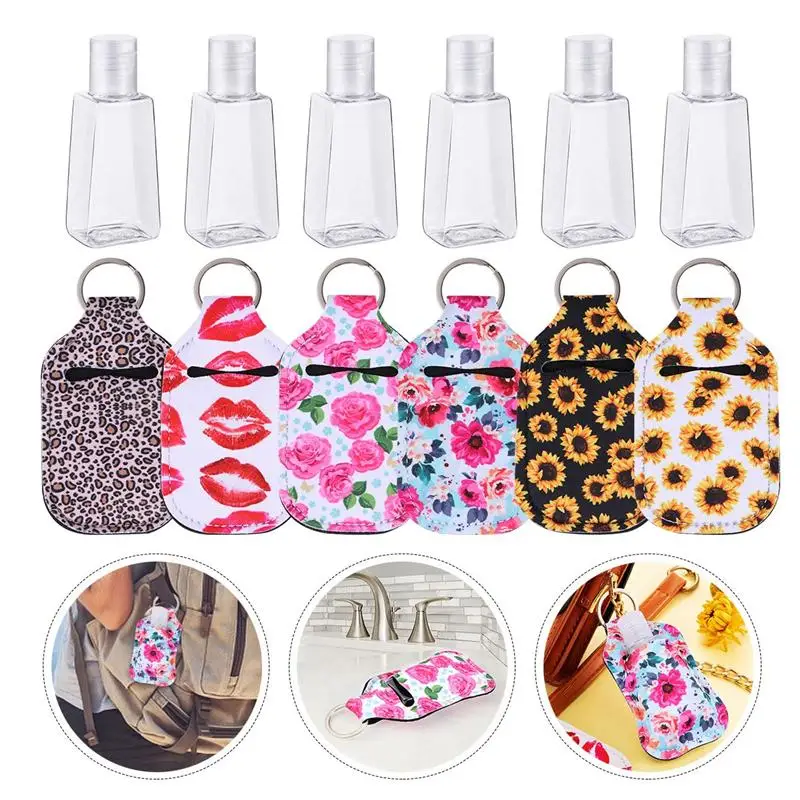 12PCS Hand Sanitizer Bottles Refillable Bottle Covers Set Perfume Storage Containers Cover For Travel Hand Sanitizer Bottle 12PCS Hand Sanitizer Bottles Refillable Bottle Covers Set Perfume Storage Containers Cover For Travel Hand Sanitizer Bottle