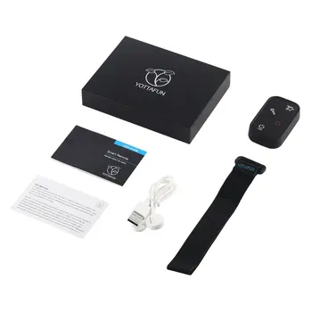 

Three Lights LED Indicators WIFI Wireless Smart Remote Remote Control For Gopro Smart Camera With A Wrist Strap USB Cable
