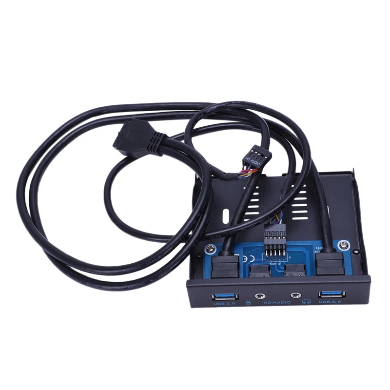 20Pin на 2 порта USB 3,0 концентратор и HD аудио 3,5 в ПК флоппи-кабель на передней панели