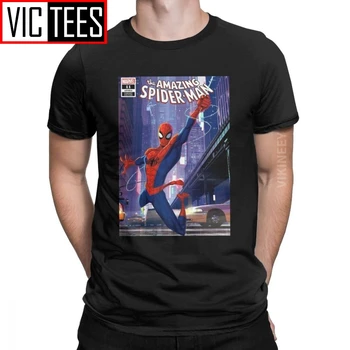 

Men's Spiderman Tshirt The Amazing Spider-Man 100 Percent Cotton Clothes Funny Round Neck Adult T-Shirt