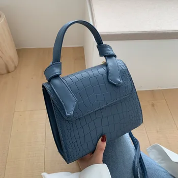 

Mini Stone Pattern PU Leather Crossbody Bags for Women 2020 Designer Shoulder Messenger Bag Female Travel Handbags