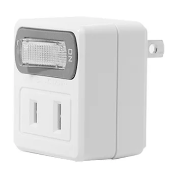 

CYSM 1 to 2 NEMA 1-15P USA Outlet Saver Power Extension Adapter 90 Degree Angled with Switch