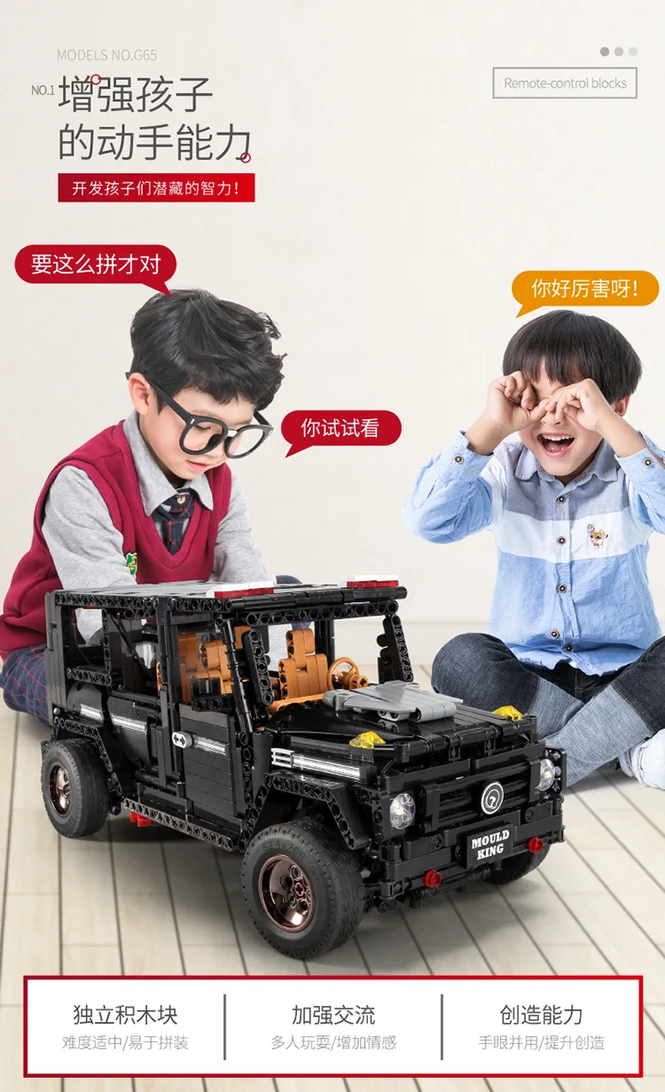 13070 Technic совместимый внедорожник G500 AWD Wagon RC автомобиль MOC-2425 наборы модель строительные блоки кирпичи наборы игрушки для детей