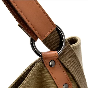 

Women's Canvas Totes Vintage High Quality Female Hobos Shoulder Bags Backpack