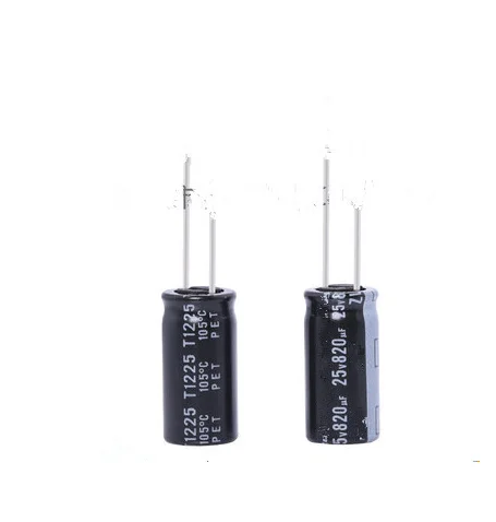 10 шт 25 в 820 мкФ электролитическая лампа: 10*20 10*16|electrolytic capacitors|820 uf25v 820uf |