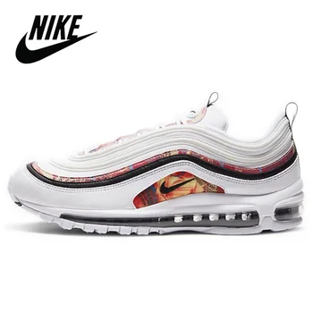 

Original Cushion Jogging Shoes Nike Air Max 97 White Red Women's Sneakers Breathable Unisex Nike Airmax 97 Men Running Shoes