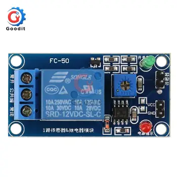 

DC 5V 12V Photosensitive Resistance Light Sensitive Sensor Relay Module Light Switch Sensor Relay Switch Module for Arduino