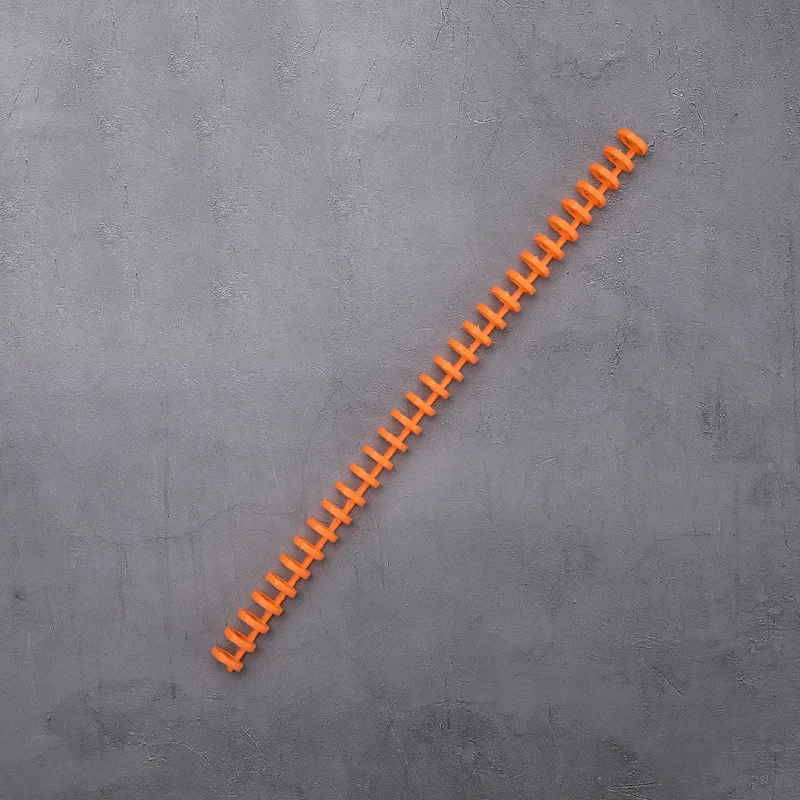 orange 13 мм А4 болванное кольцо зажим для переплета 30 отверстий Болванка для переплета пластмассовая съемная пряжка для В5 кольца для переплета - Color: orange