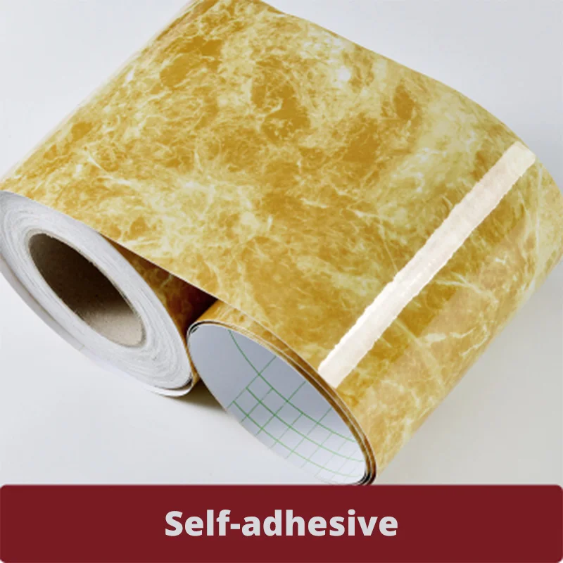 Marble Golden Мраморные самоклеющиеся линии талии обои водонепроницаемые декоративные стены границы для гостиной пол коридора окантовочная линия наклейки - Цвет: Marble Golden
