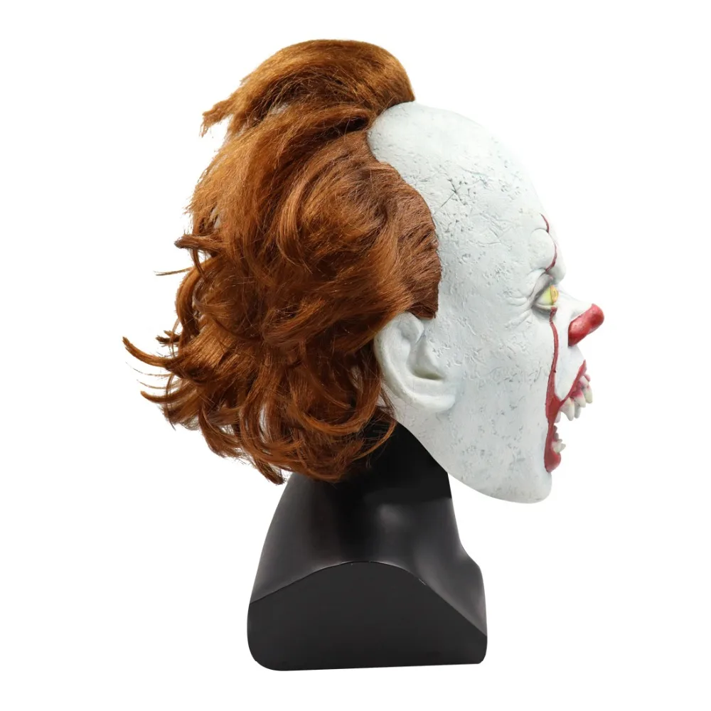 Фильм It Chapter Two Хэллоуин Стивен Кинг пеннивайз клоун косплей маска реквизит латексный Полнолицевой