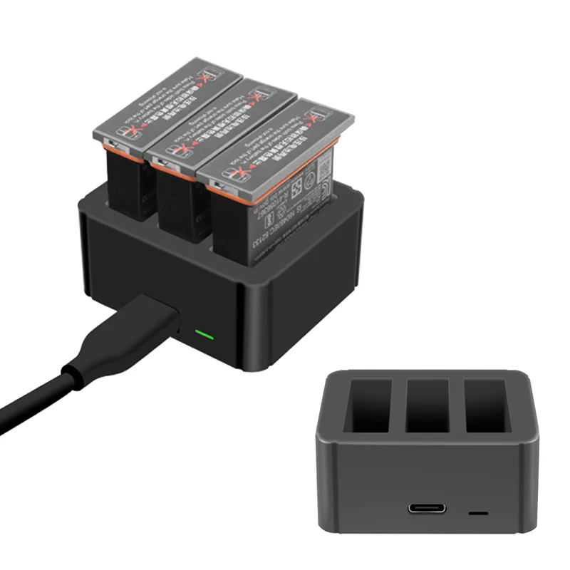 Зарядное устройство для зарядки 3 слота портативные аксессуары для OSMO Action camera battery JFlyer