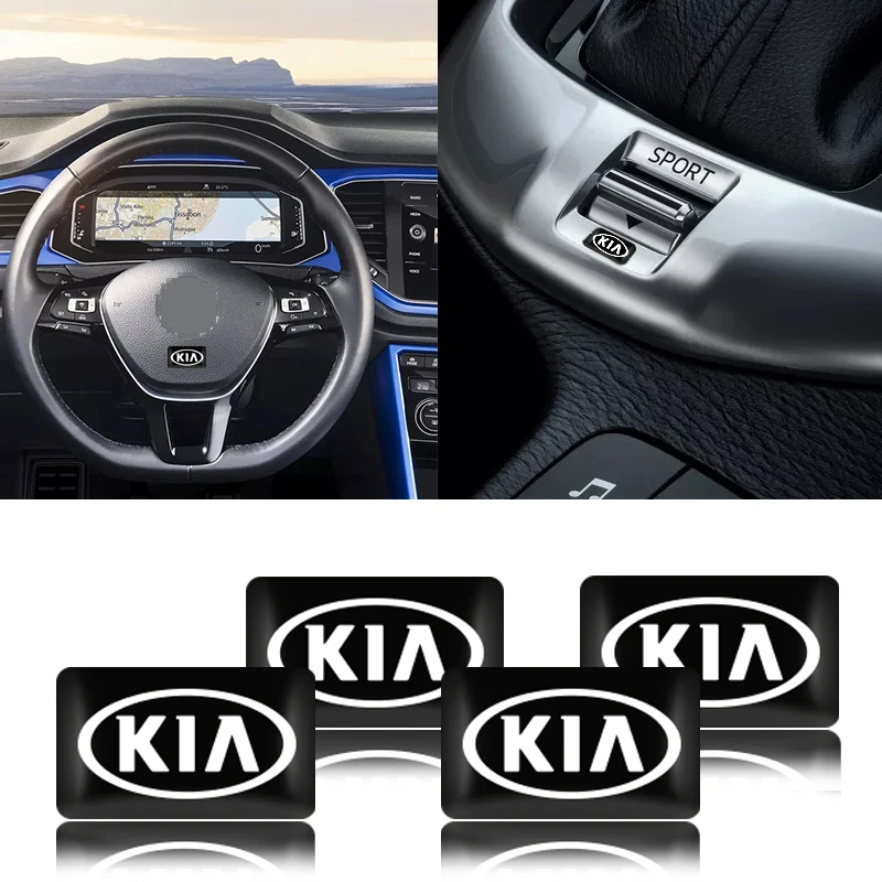 10 шт. черный интерьер автомобиля наклейки 3D значок для укладки волос Украшение