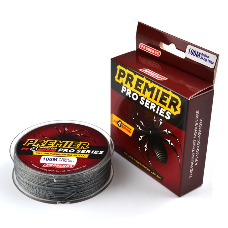 

4 Series 100 Meter PE Braided Fishing Line 4 Strand 10-80LB Multifilament Fishing Line Braided Wire