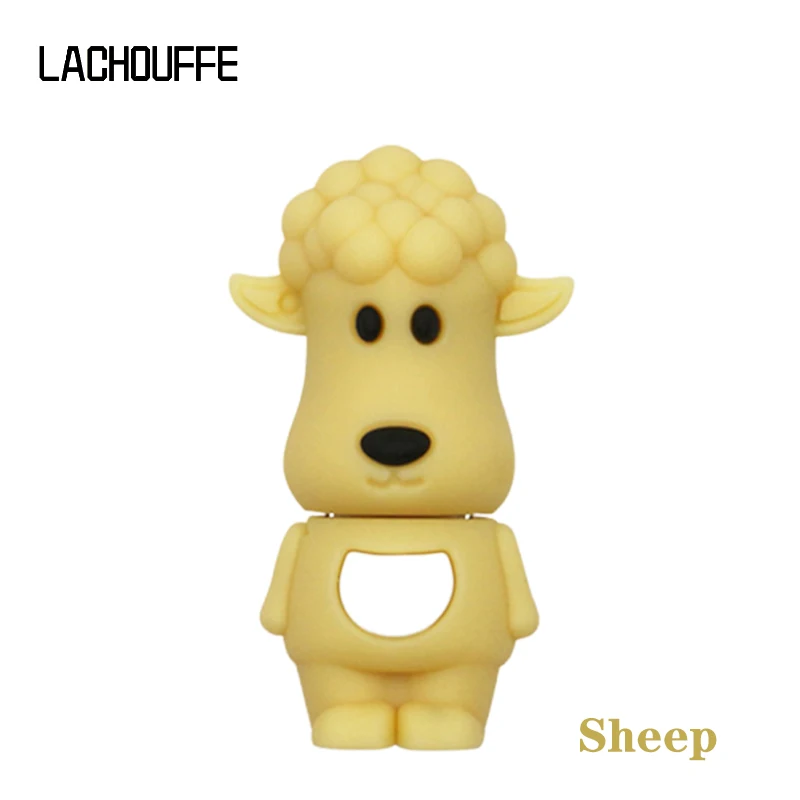 Sheep Новое поступление, usb флеш-накопитель с животными, флешка 128 ГБ, 64 ГБ, 32 ГБ, 16 ГБ, 8 ГБ, 4 Гб, флеш-карта памяти, Флеш накопитель, модель зодиака, u-диск - Цвет: Sheep