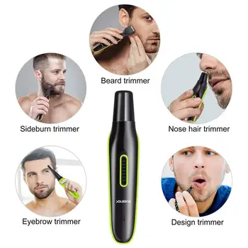 

5 in1 Electric Razor Face Hair Cut Trimmer Beard Trimer for Men Eyebrow Stubble Cutter Machine Haircut Mustache Grooming Set USB