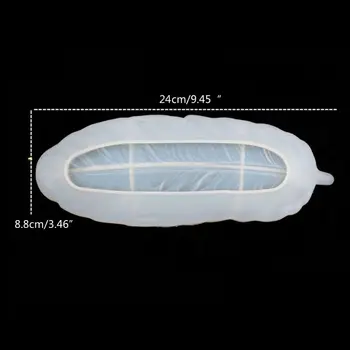 

Angel Wing Tray Silicone Jewelry Resin Mold Large Feather Dishes Plate DIY Mold X7YC