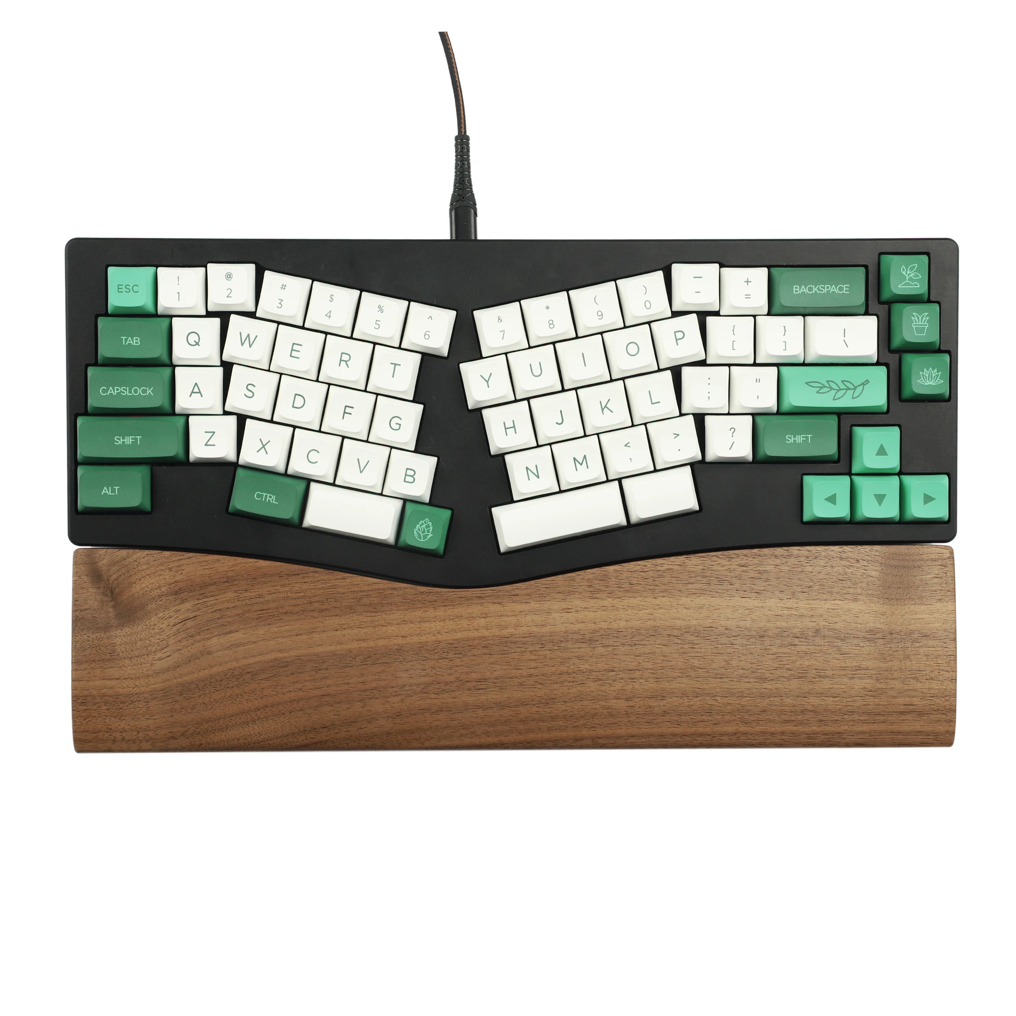 Wooden Wrist Rest Solid Wood Walnut For Wings Split KeyboardKeyboards